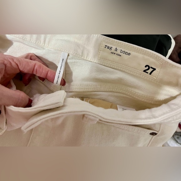 rag & bone Nina High-Rise Ankle Flare Jeans - Picture 8 of 8